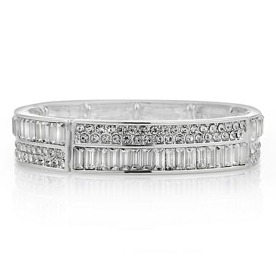 Crystal baguette stretch bracelet